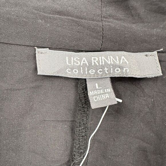 Lisa Rinna Kimono Duster Top SZ LARGE Black Lightweight Witchy WhimsyGoth‎ - Picture 7 of 8